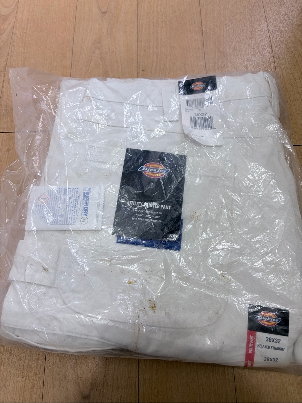 Dickies Utility Painter Pants White 38x32 NWT Carpenter Work Pants